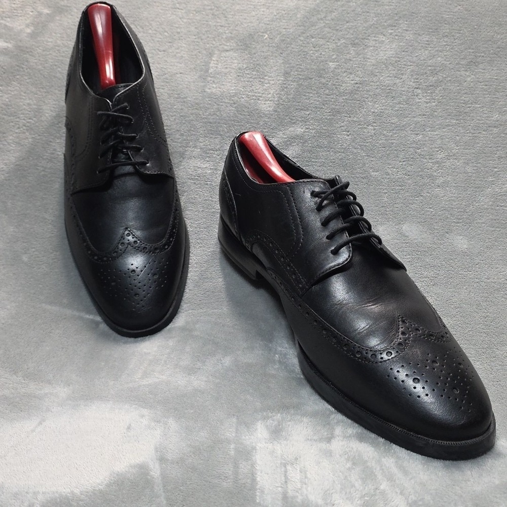 Cole Haan Wingtip Oxford Men's Size US 10.5 Black C23793 F F17